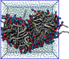 simulated with LAMMPS