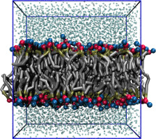 simulated with LAMMPS